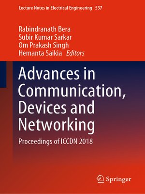 cover image of Advances in Communication, Devices and Networking